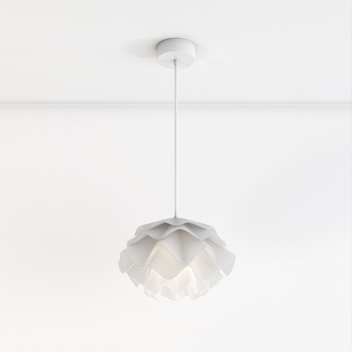 Sculpturale Bloemvormige LED Kroonluchter Met Zachte Lichtverdeling
