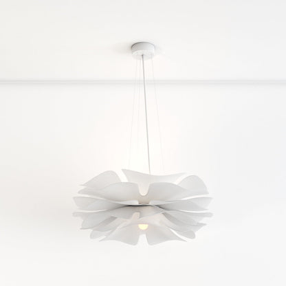 Sculpturale Bloemvormige LED Kroonluchter Met Zachte Lichtverdeling