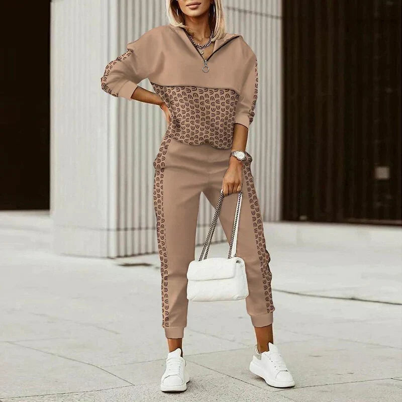 Dames Outdoorkleding Set Geruit Fleur - StudioMarella