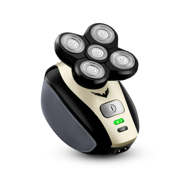 Roterende Scheerapparaat met Vijf Meskoppen voor Hoofd Lichaam en Gezicht Waterdicht USB Oplaadbaar Kaalscheren