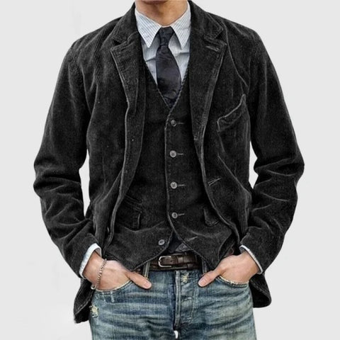 Blazer van Velours met Kostuumsnit - StudioMarella