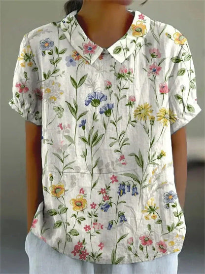 Bloemenjurk Vrouwelijke Floreale Zomerjurk Elegante Stijl