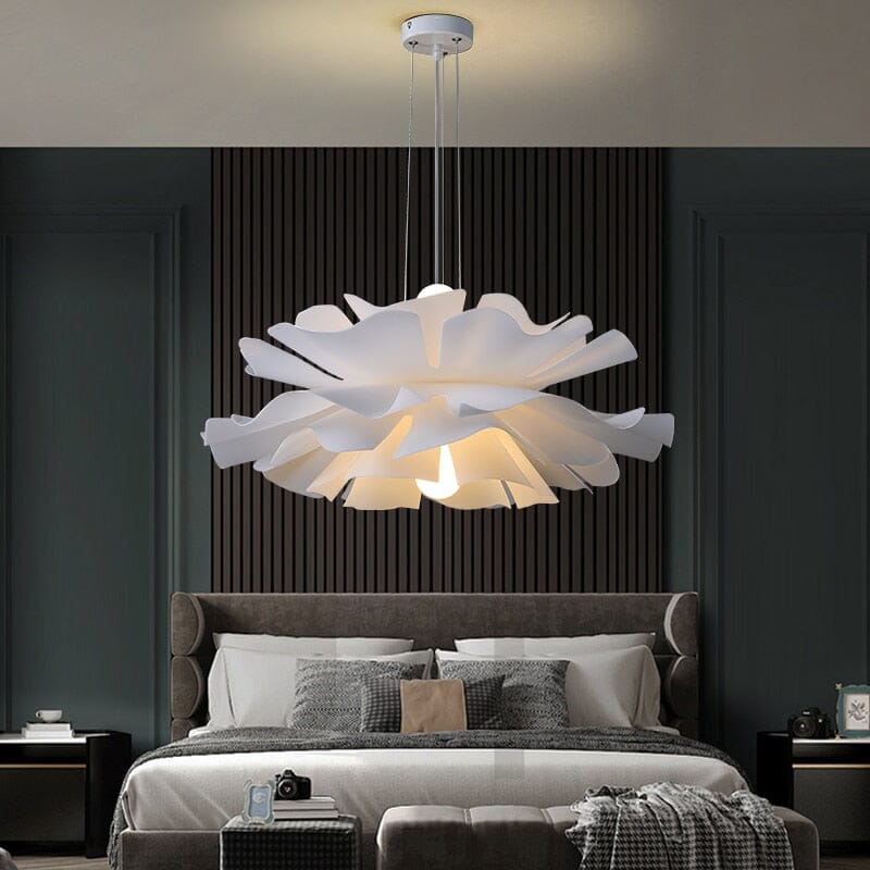 Bloem Hanglamp Acryl Wit Woonkamer Eetkamer Slaapkamer