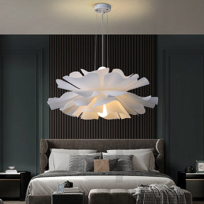Bloem Hanglamp Acryl Wit Woonkamer Eetkamer Slaapkamer