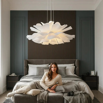 Bloem Hanglamp Acryl Wit Woonkamer Eetkamer Slaapkamer