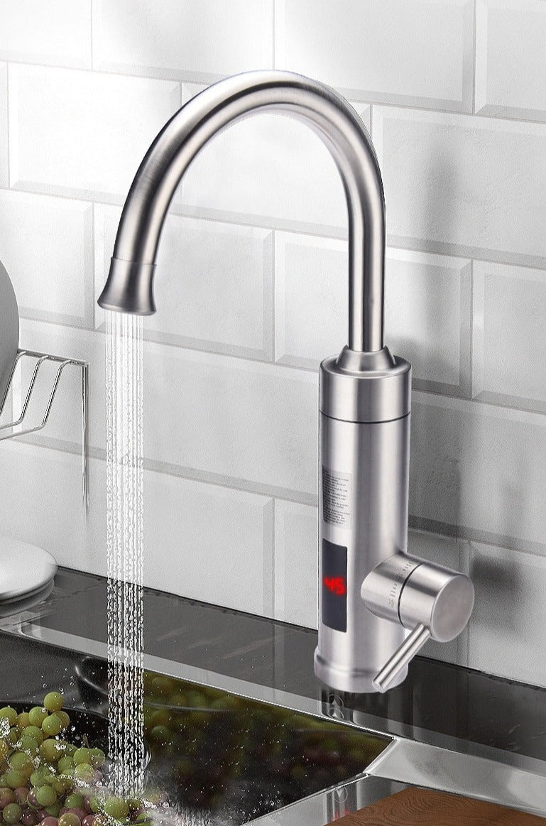 Keukenkraan Touchless Sensor Hygiënisch RVS Geborsteld Nikkel Modern Waterbesparend Keuken