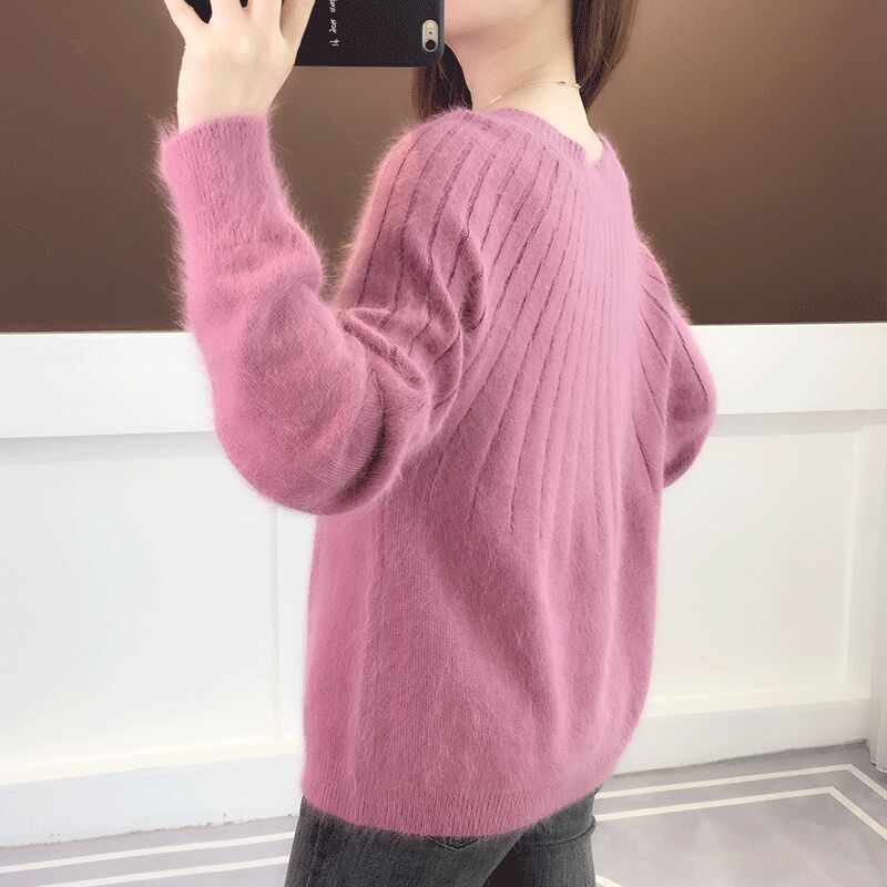 Dames Oversized Sweater Wit Fluffy Zacht