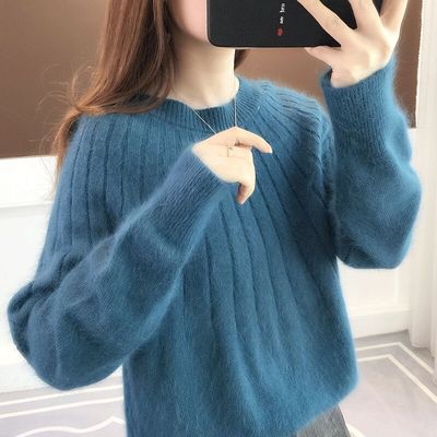 Dames Oversized Sweater Wit Fluffy Zacht