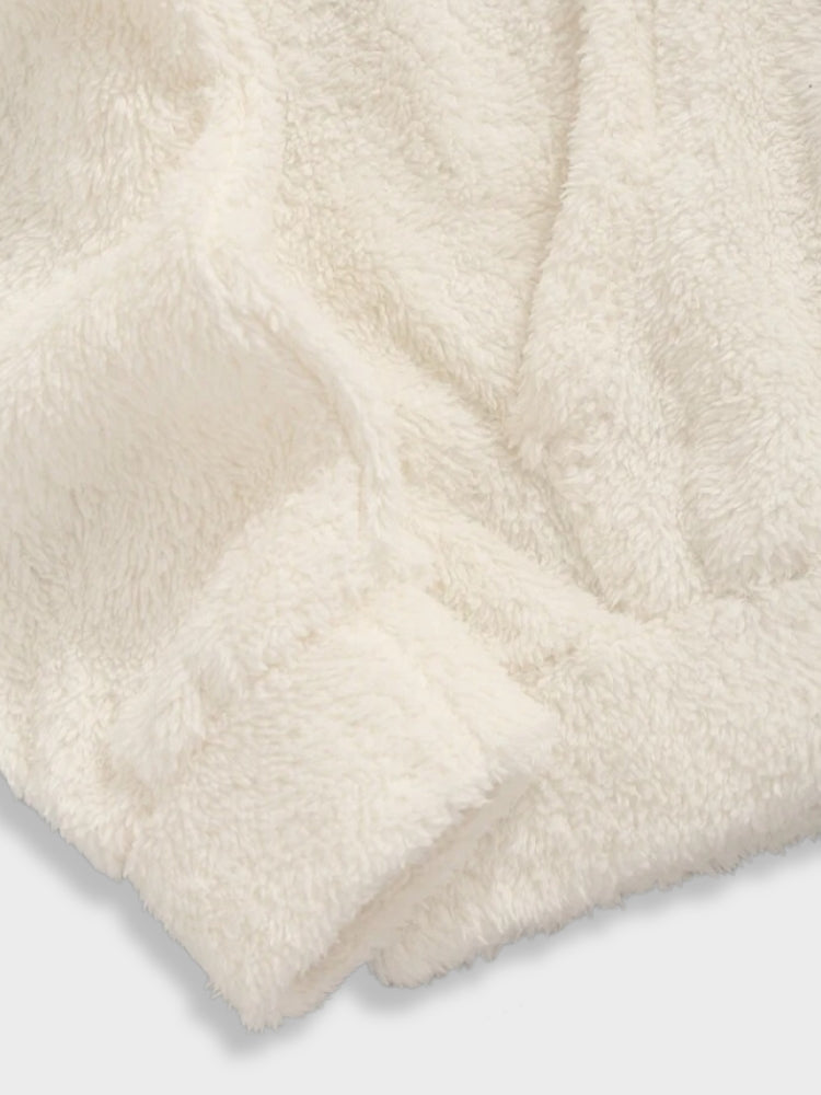 Fluffy NY Brooklyn Zipper in de kleur Wit voor dames in Lounge stijl ideaal voor de herfst.