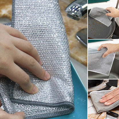Schoonmaakdoek Metaal Multifunctioneel Krasvrij Afwasdoek Keuken Grill