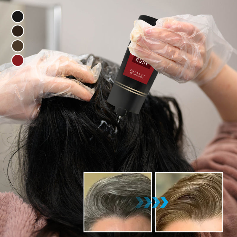 Kleurshampoo Haarkleurbehandeling met Natuurlijke Extracten Verzorgend Glanzend Haar voor Thuisgebruik
