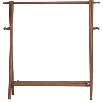 Kapstok Beukenhout Inklapbaar A-Vorm Haken Plank 150cm Hal Slaapkamer Naturel