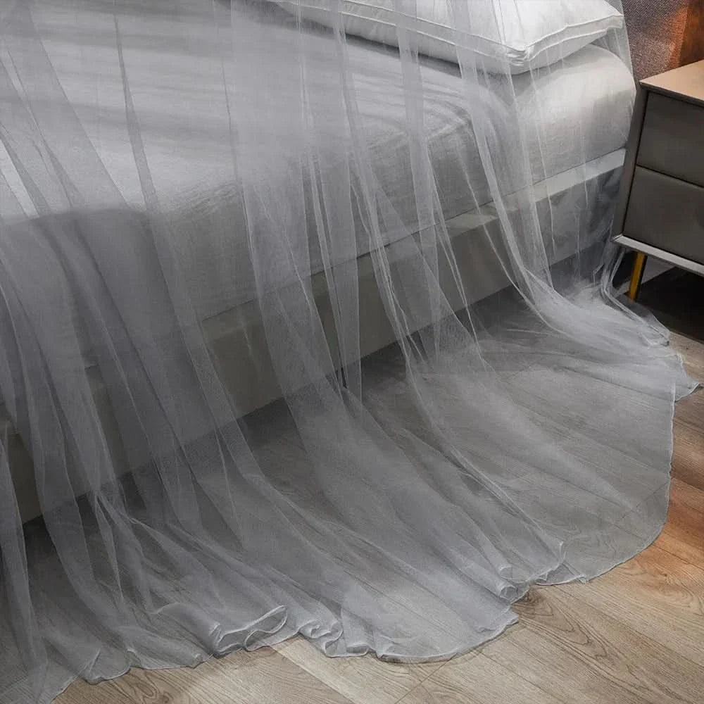 Opvouwbaar Klamboe voor Bed & Camping Bescherming Wit Grijs Blauw Jade | Insectennet Muggennet Reizen Outdoor Slaapkamer
