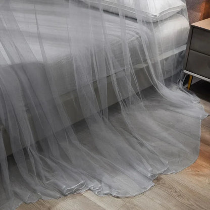 Opvouwbaar Klamboe voor Bed & Camping Bescherming Wit Grijs Blauw Jade | Insectennet Muggennet Reizen Outdoor Slaapkamer