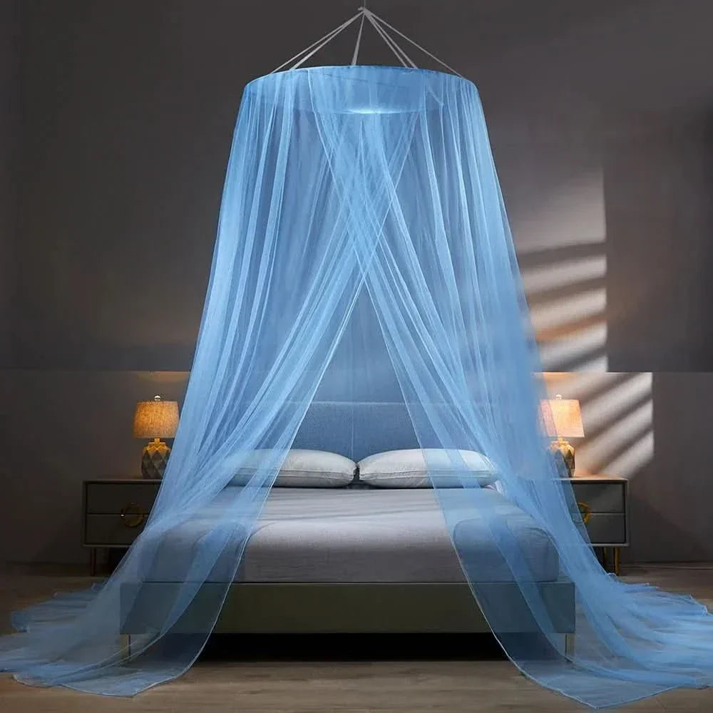 Opvouwbaar Klamboe voor Bed & Camping Bescherming Wit Grijs Blauw Jade | Insectennet Muggennet Reizen Outdoor Slaapkamer