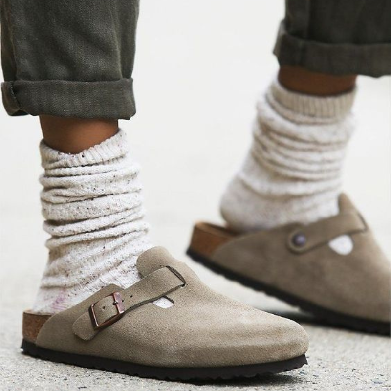 Suède Pantoffels Premium Handgemaakt Unisex