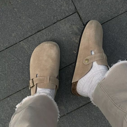 Suède Pantoffels Premium Handgemaakt Unisex