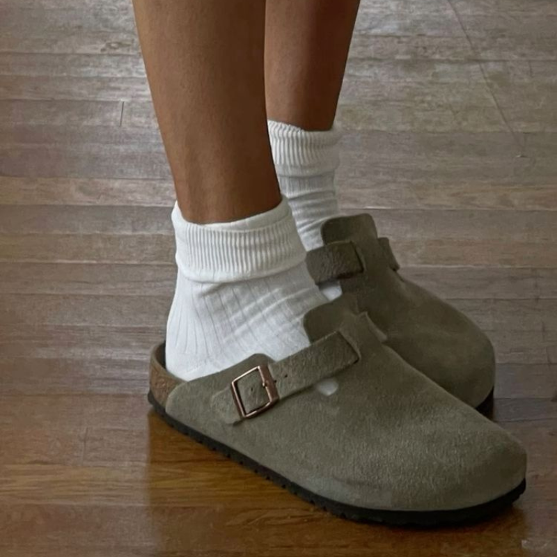 Suède Pantoffels Premium Handgemaakt Unisex
