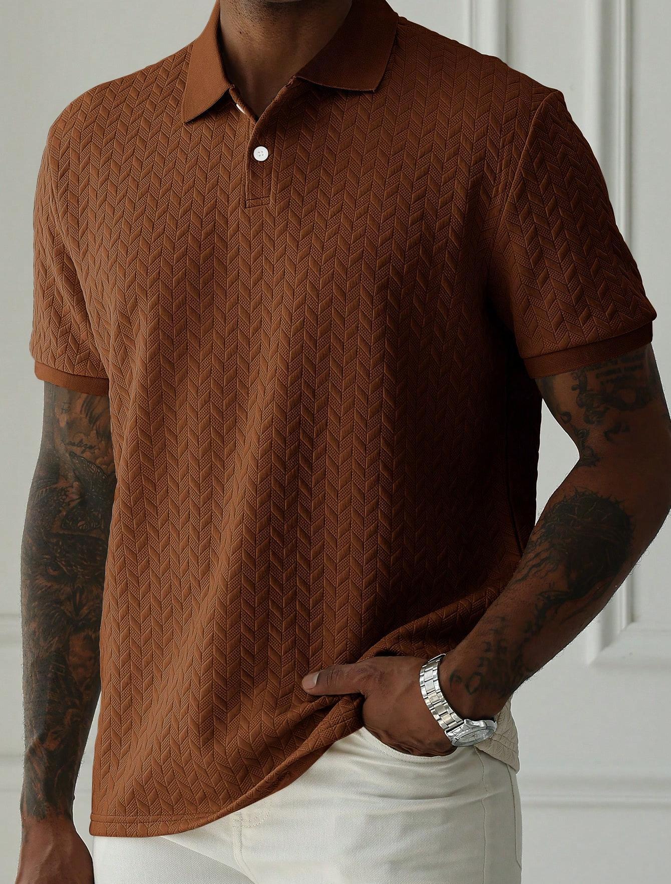 Heren Polo Shirt Slim Fit Casual Zomer Model