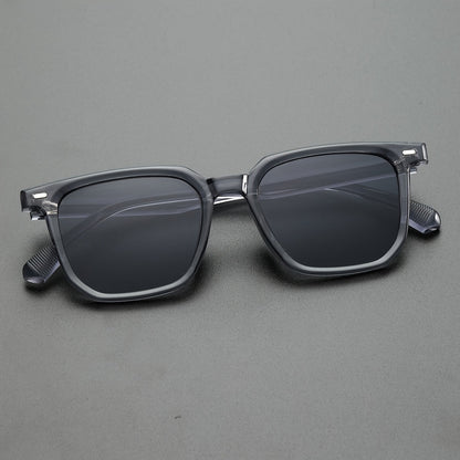 Vierkante Zonnebril Heren Retro Stijl Lichtgewicht Polycarbonat Frame UV Bescherming Vintage Mode Accessoire Dagelijks Gebruik