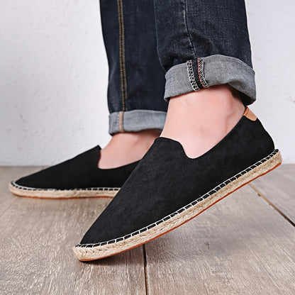 Heren Espadrilles - Lichtgewicht Zomer Sandalen met Gevlochten Zool