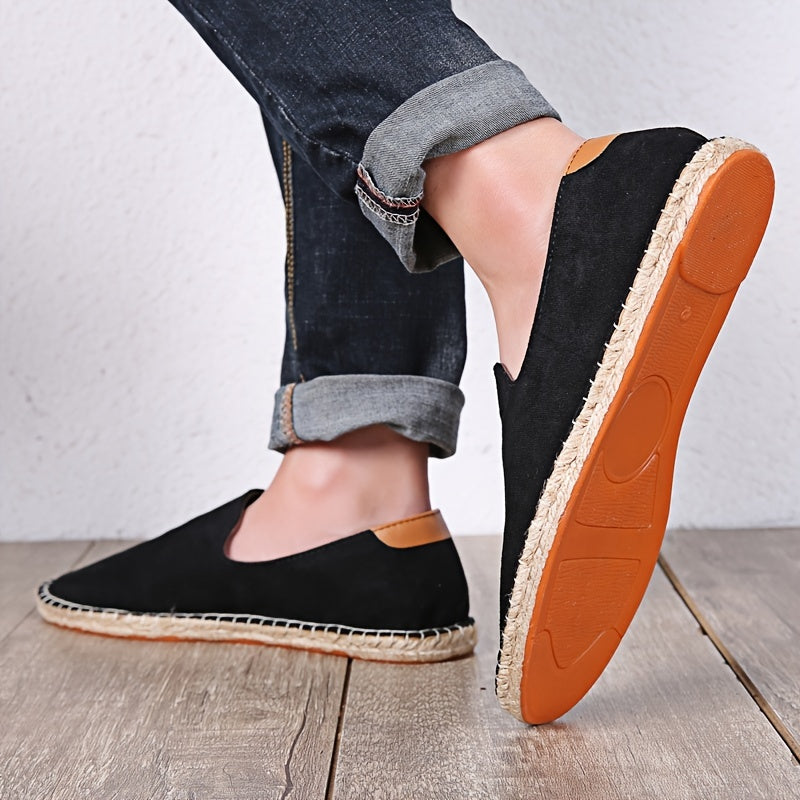 Heren Espadrilles - Lichtgewicht Zomer Sandalen met Gevlochten Zool