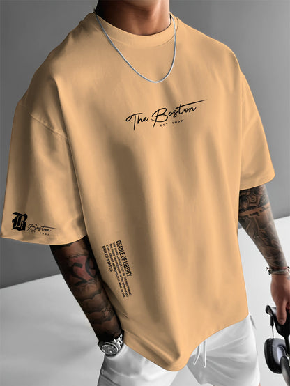Heren T-Shirt Losse Fit Streetwear Print Zomer Shirt Casual