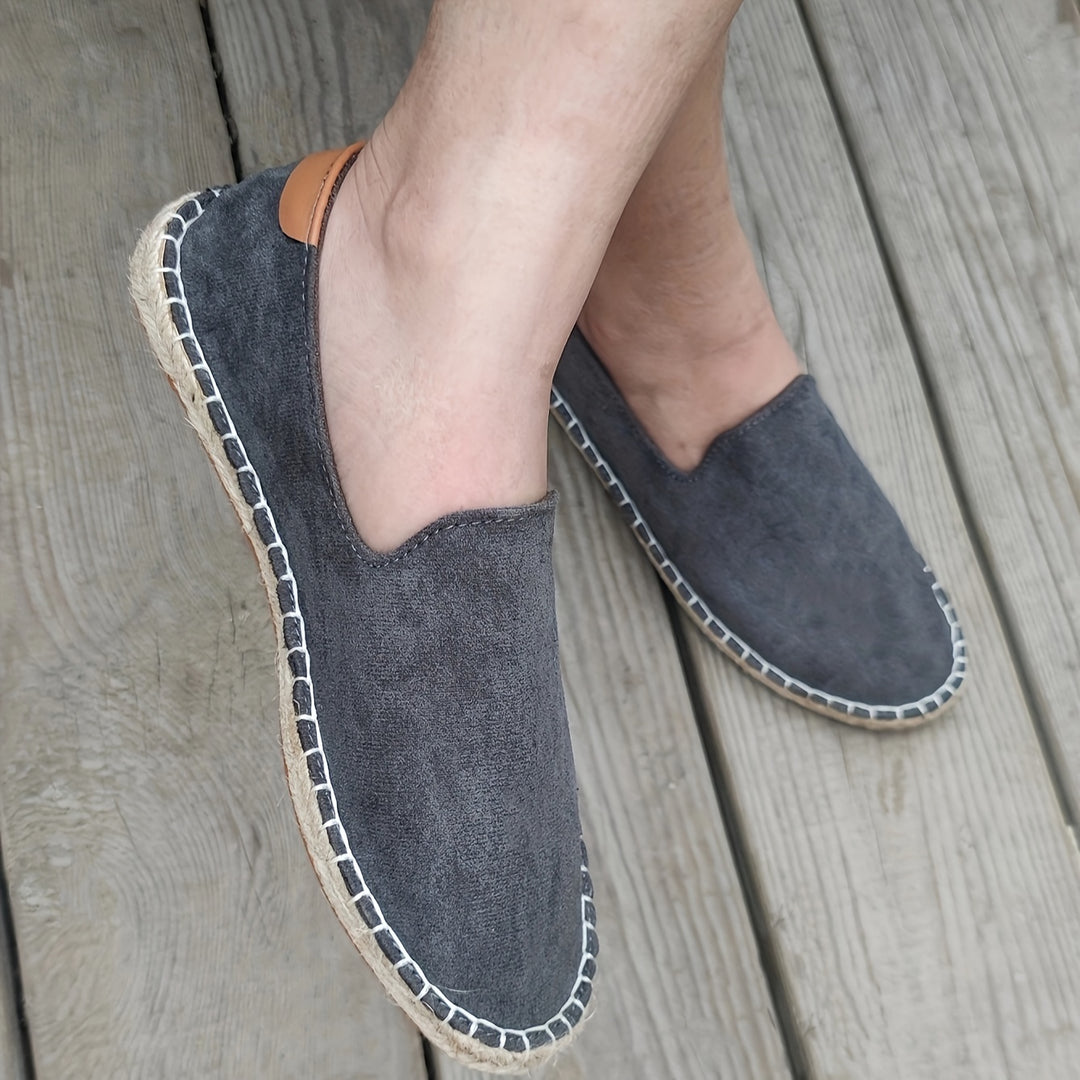 Heren Espadrilles - Lichtgewicht Zomer Sandalen met Gevlochten Zool