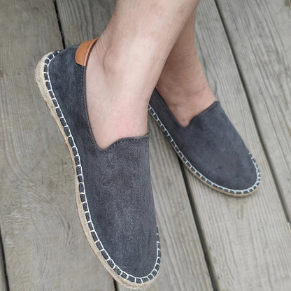 Heren Espadrilles - Lichtgewicht Zomer Sandalen met Gevlochten Zool