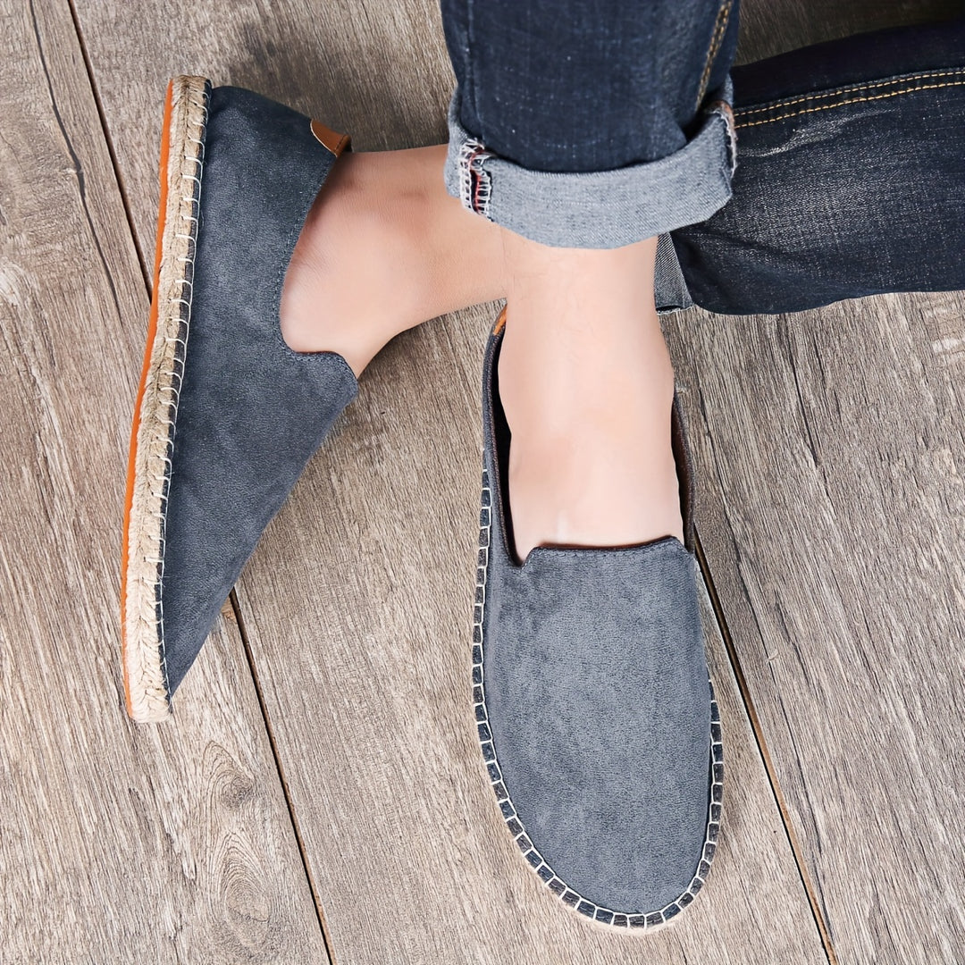 Heren Espadrilles - Lichtgewicht Zomer Sandalen met Gevlochten Zool