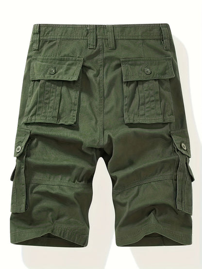 Heren Cargo Shorts Comfortabele Zomerbroek met Veel Zakken