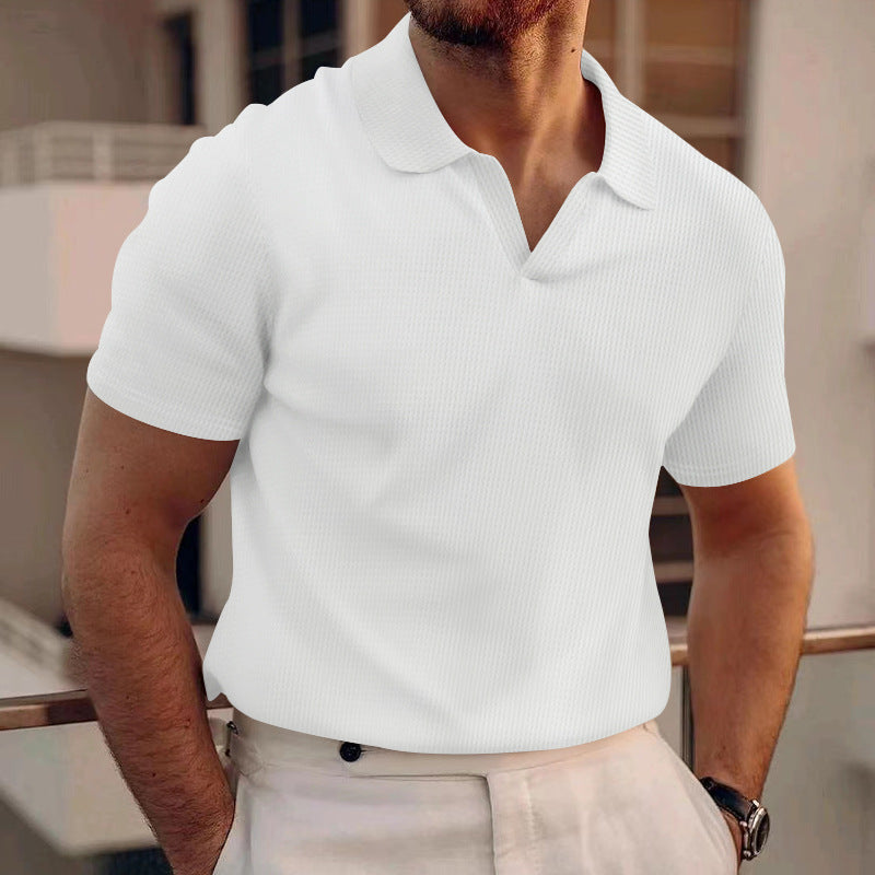 Mannen Polo Shirt Slim Fit Katoen Zomer Casual - StudioMarella