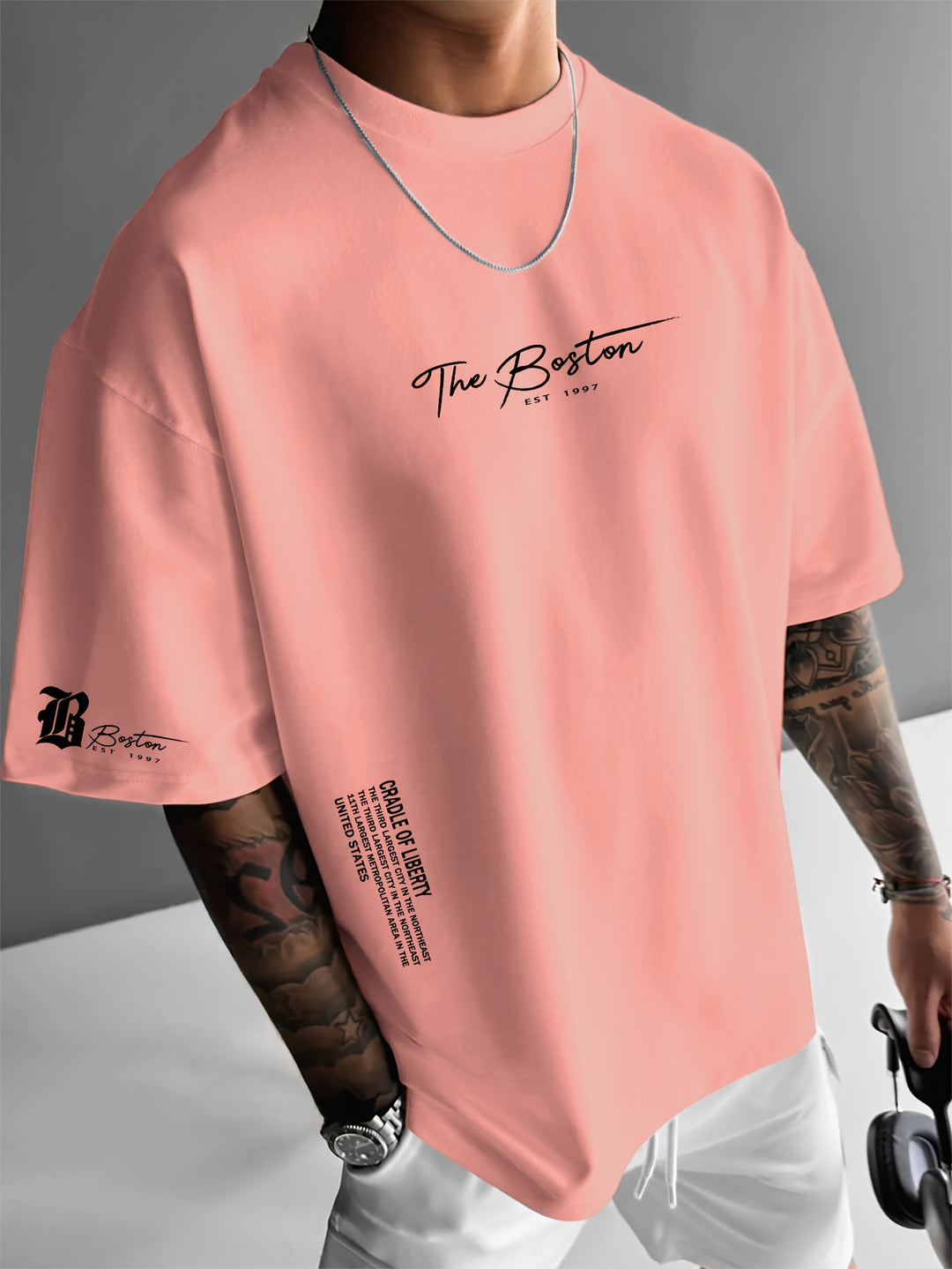 Heren T-Shirt Losse Fit Streetwear Print Zomer Shirt Casual