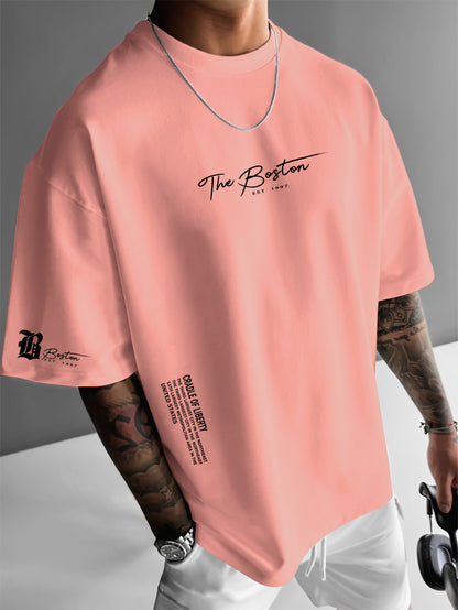 Heren T-Shirt Losse Fit Streetwear Print Zomer Shirt Casual