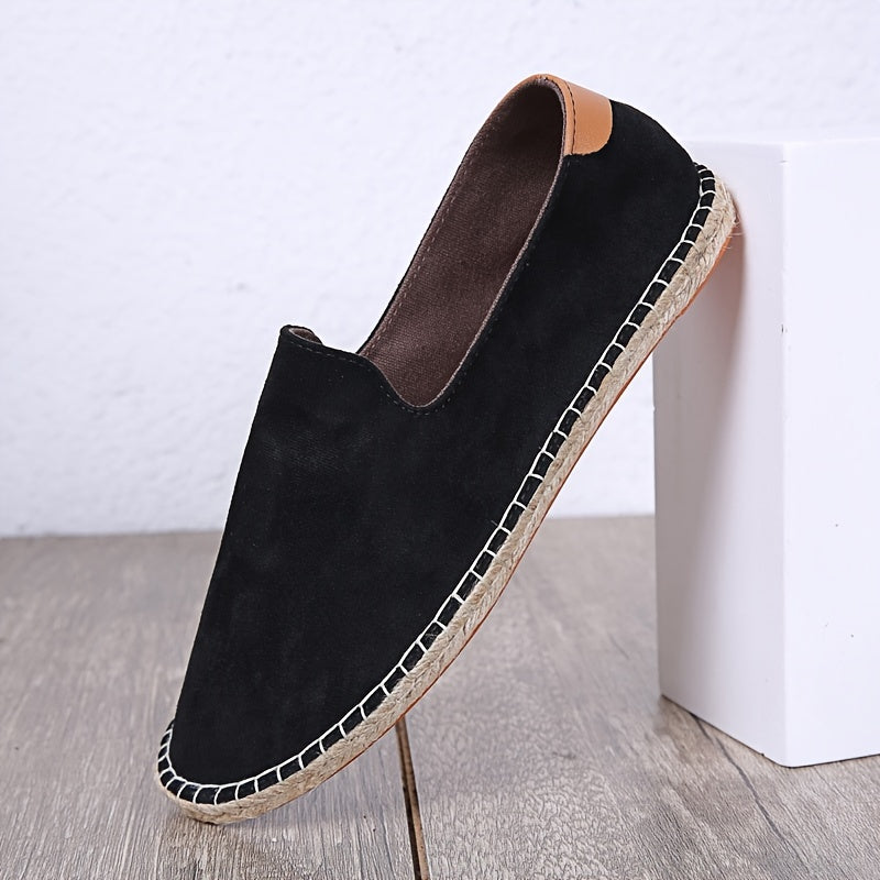 Heren Espadrilles - Lichtgewicht Zomer Sandalen met Gevlochten Zool