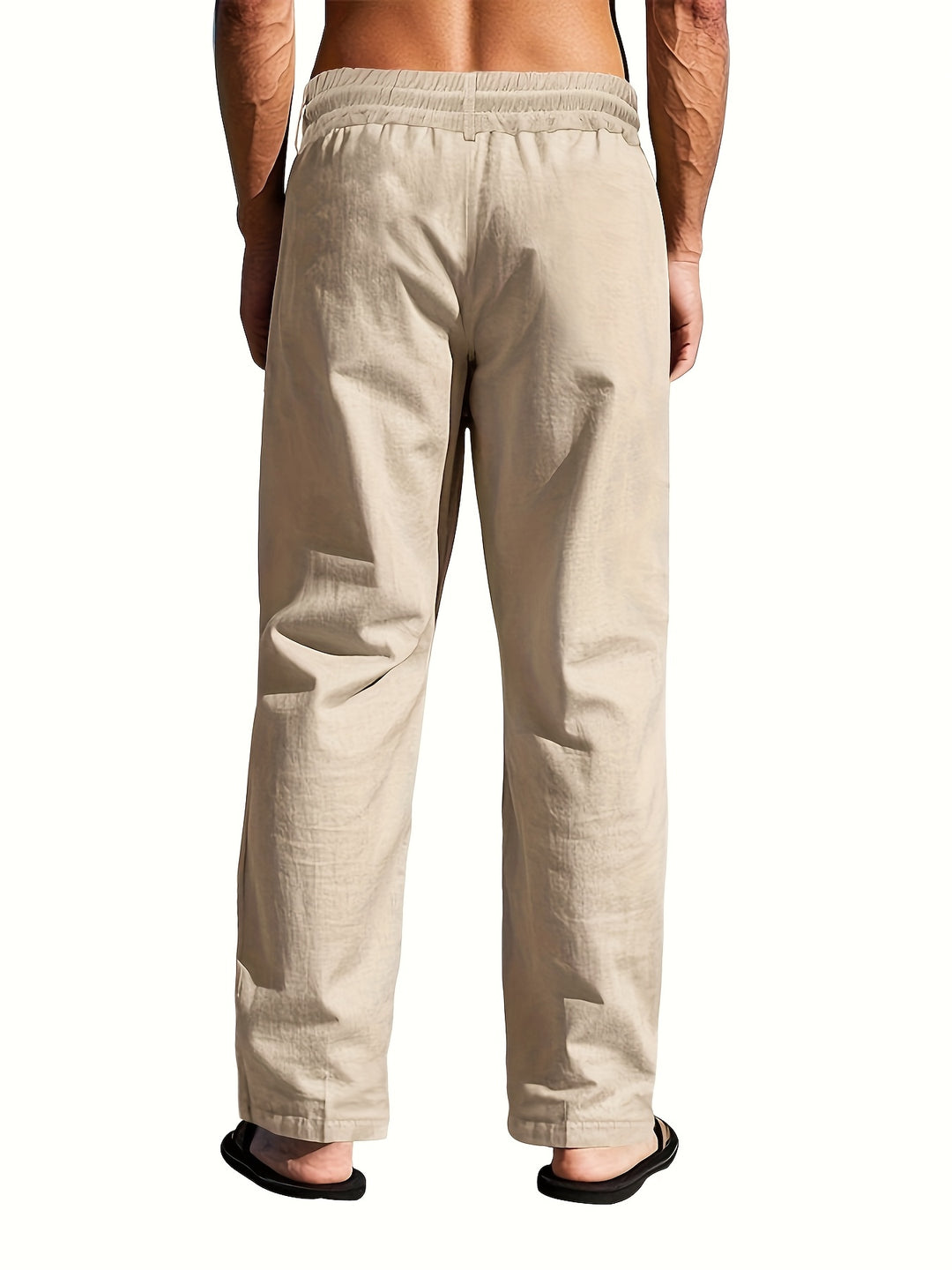 Lichtgewicht Linnen Broek voor Heren Casual Strandstijl
