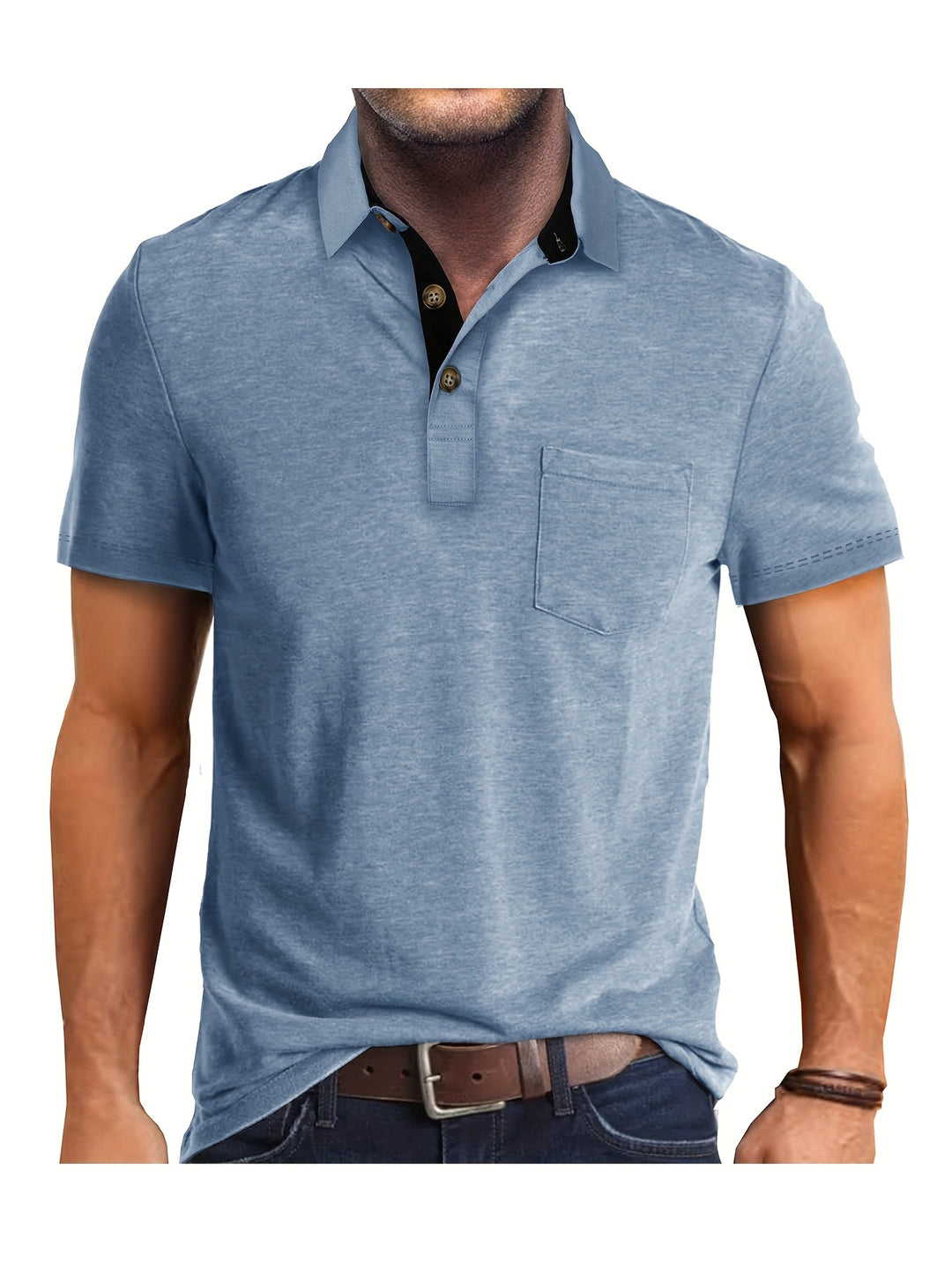 Heren Polo Shirt – Ademend en Comfortabel met Borstzak - StudioMarella