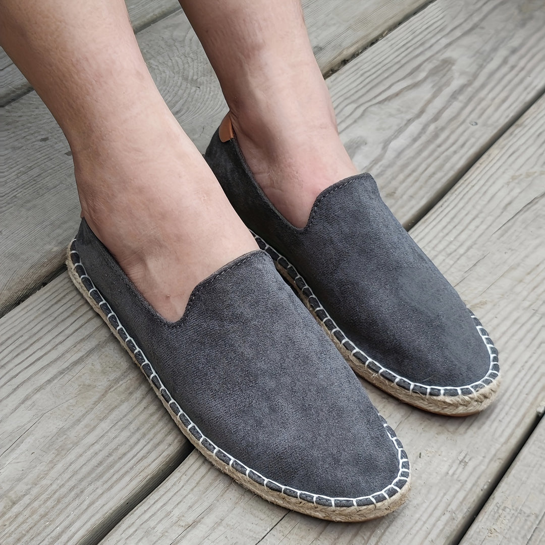 Heren Espadrilles - Lichtgewicht Zomer Sandalen met Gevlochten Zool
