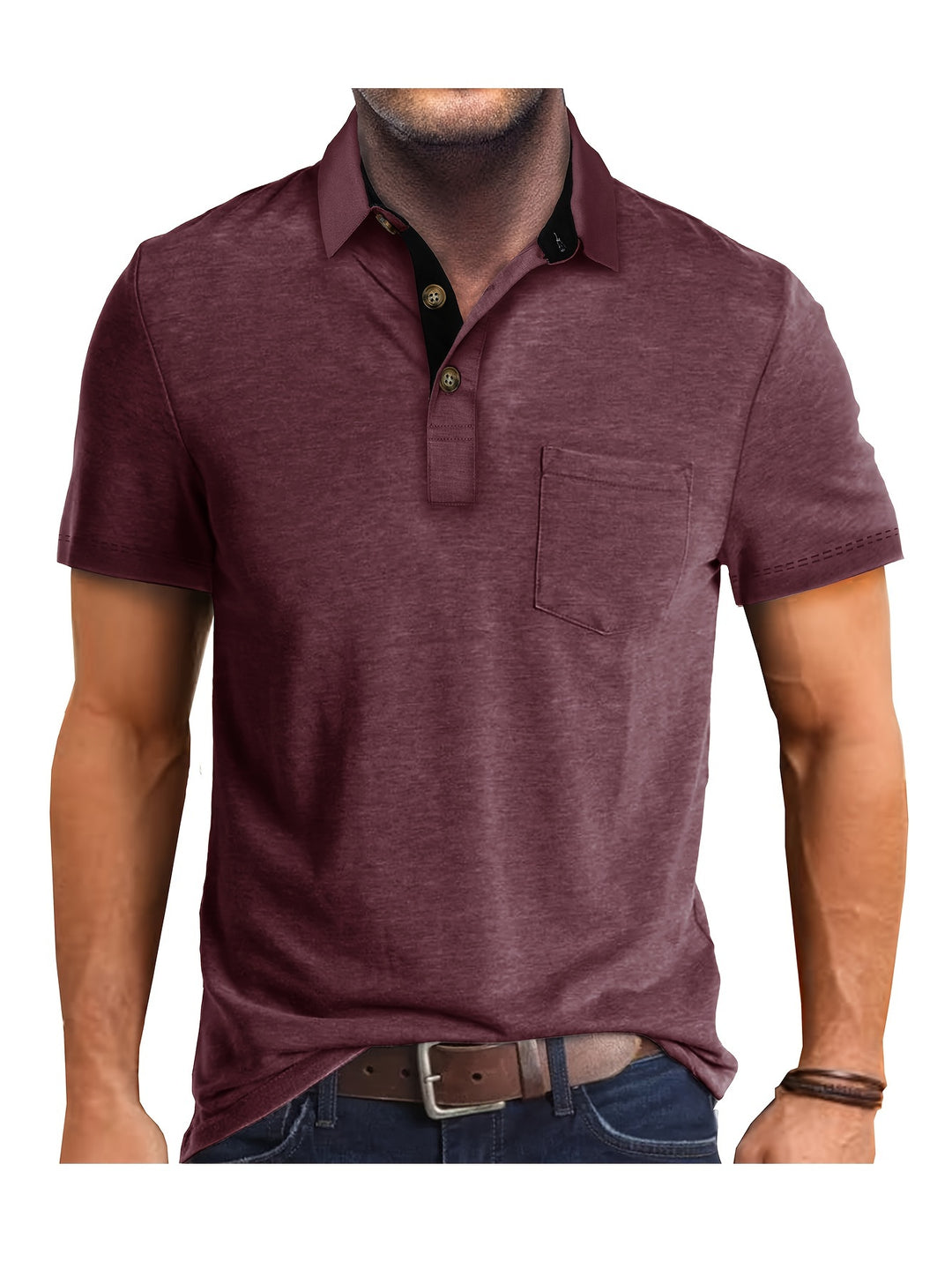 Heren Polo Shirt – Ademend en Comfortabel met Borstzak