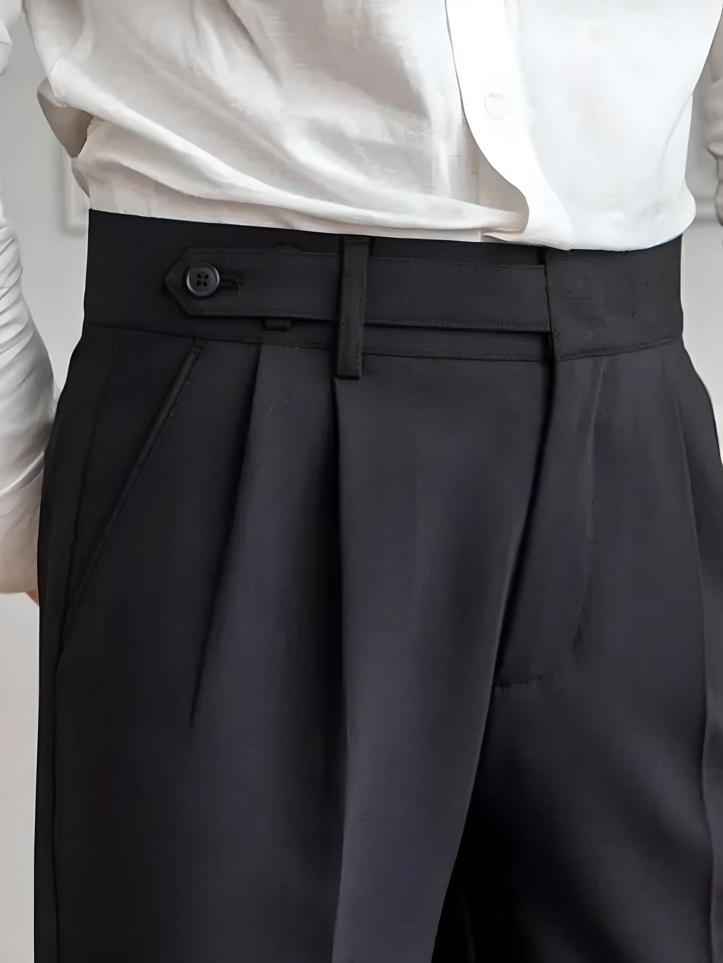Klassieke Chino Broek met Plooi