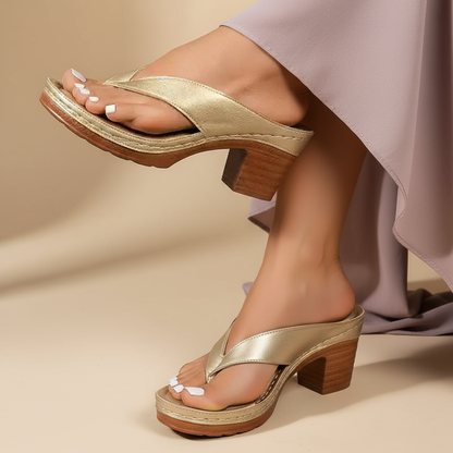 Dames Sandalen Blokhak Elegant Relaxte Pasvorm