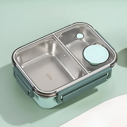 Isolerende Lunchbox Roestvrijstaal 850ml Lekvrij Warmhoudbox Thermo Voedseltrommel Werk School Reizen Meerdere Vakken