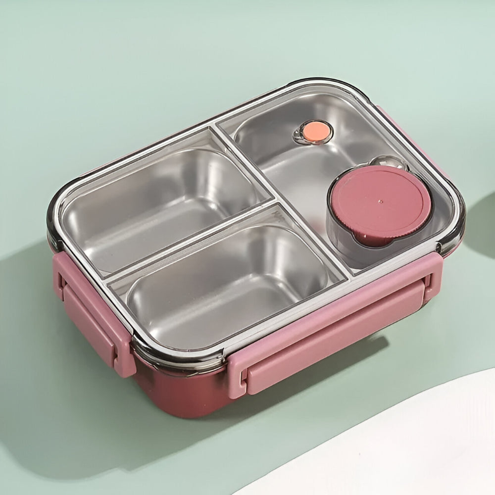 Isolerende Lunchbox Roestvrijstaal 850ml Lekvrij Warmhoudbox Thermo Voedseltrommel Werk School Reizen Meerdere Vakken