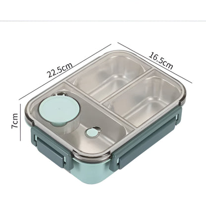 Isolerende Lunchbox Roestvrijstaal 850ml Lekvrij Warmhoudbox Thermo Voedseltrommel Werk School Reizen Meerdere Vakken