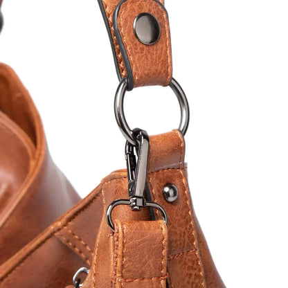 Leren Schoudertas Dagelijkse Gebruik Casual Stijl
