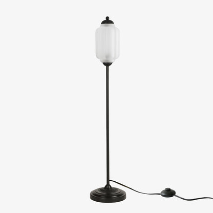 Decoratieve Glazen Pompoen Vloerlamp Retro Organische Stijl Woonkamer Staande Lamp
