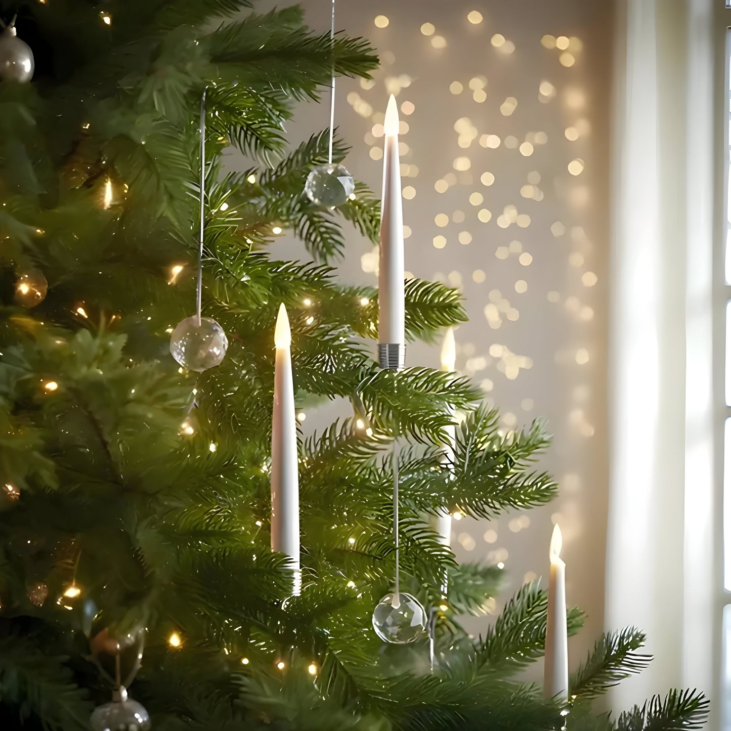 Veilige LED Kerstboomkaarsen met Afstandsbediening Flakkerend Licht Decoratieve Batterij Verlichting Warm Wit Dimbaar Timer Kerstdecoratie