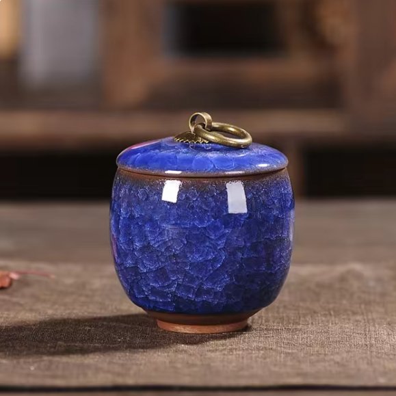 Keramische Huisdierurn met Kattenvorm voor Honden en Katten | Handgemaakt Gedenk Urn | Elegante Herinnering voor Geliefde Huisdieren | Duurzaam Waterdicht Ontwerp