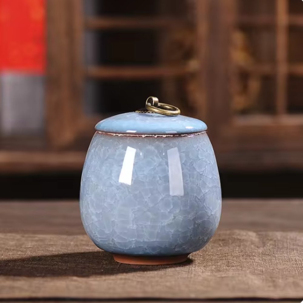 Keramische Huisdierurn met Kattenvorm voor Honden en Katten | Handgemaakt Gedenk Urn | Elegante Herinnering voor Geliefde Huisdieren | Duurzaam Waterdicht Ontwerp