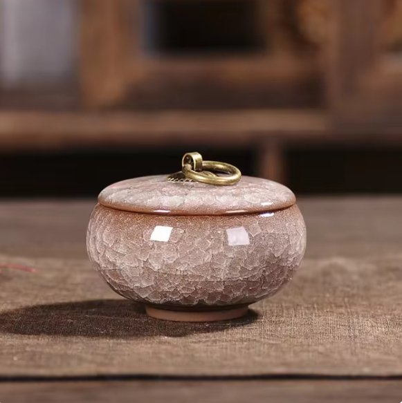 Keramische Huisdierurn met Kattenvorm voor Honden en Katten | Handgemaakt Gedenk Urn | Elegante Herinnering voor Geliefde Huisdieren | Duurzaam Waterdicht Ontwerp